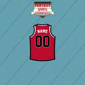 Chicago Bulls Personalized Current Home Jersey Car Decals