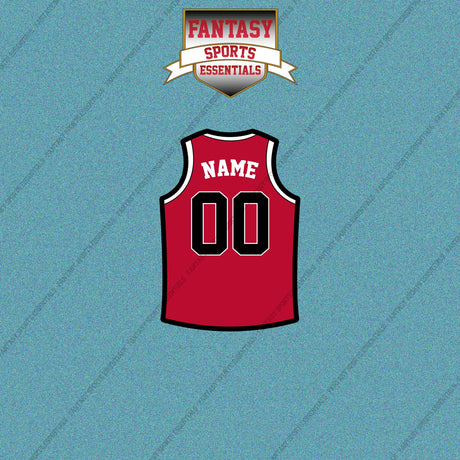 Chicago Bulls Personalized Current Home Jersey Car Decals
