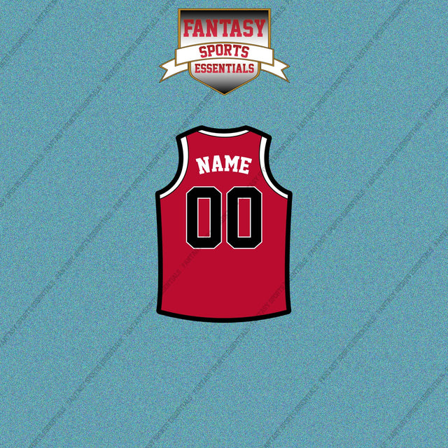 Chicago Bulls Personalized Current Home Jersey Car Decals