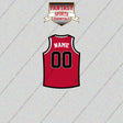 Chicago Bulls Personalized Current Home Jersey Glossy Stickers