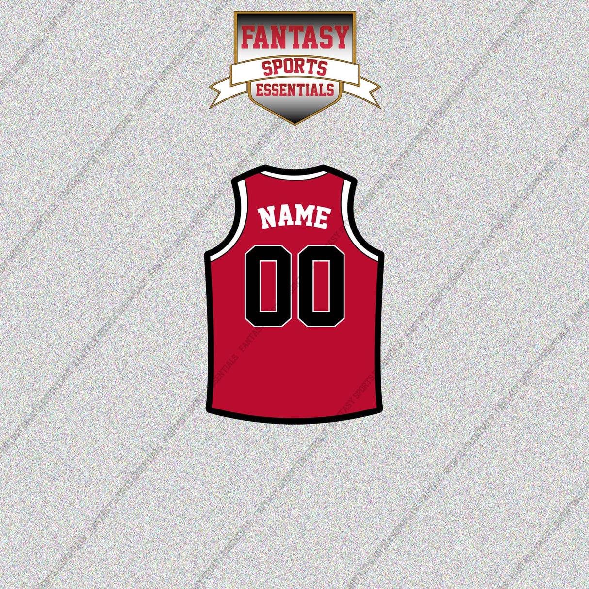 Chicago Bulls Personalized Current Home Jersey Glossy Stickers