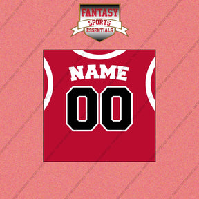 Chicago Bulls Personalized Current Home Jersey Wall Art Prints