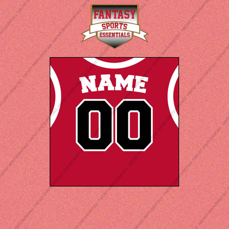 Chicago Bulls Personalized Current Home Jersey Wall Art Prints