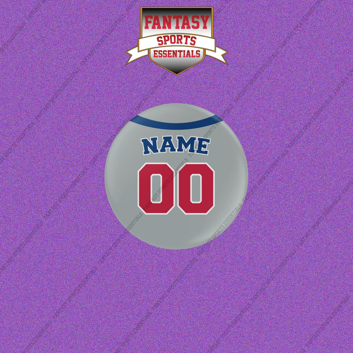 Chicago Cubs Personalized Current Away Jersey Buttons