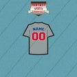 Chicago Cubs Personalized Current Away Jersey Car Decals