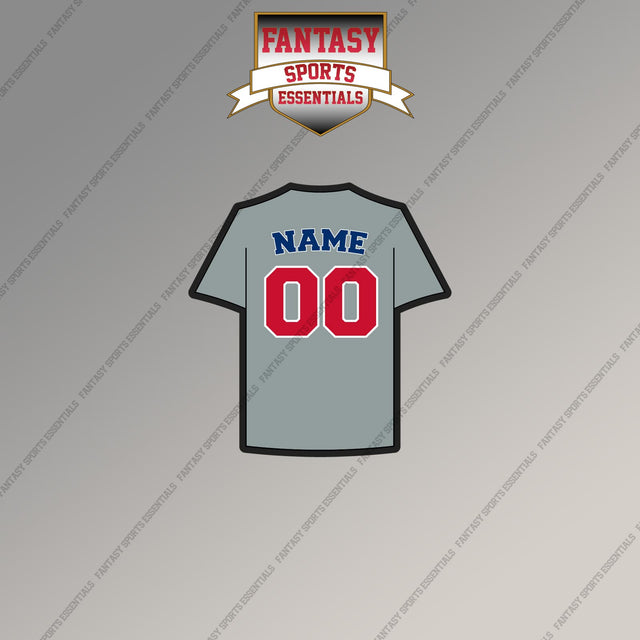 Chicago Cubs Personalized Current Away Jersey Magnets