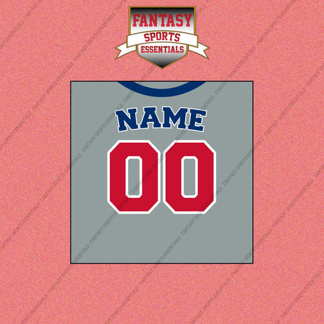 Chicago Cubs Personalized Current Away Jersey Wall Art Prints 