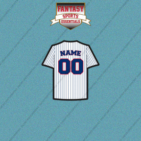 Chicago Cubs Personalized Current Home Jersey Car Decals