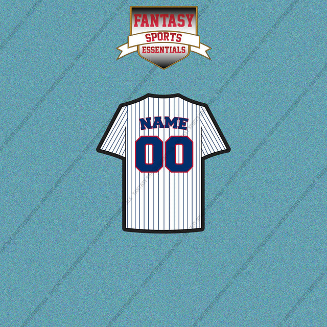 Chicago Cubs Personalized Current Home Jersey Car Decals