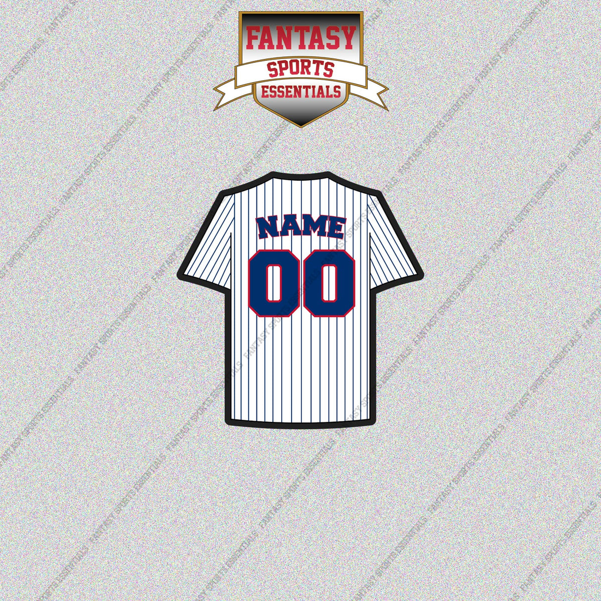 Chicago Cubs Personalized Current Home Jersey Glossy Stickers