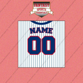 Chicago Cubs Personalized Current Home Jersey Wall Art Prints