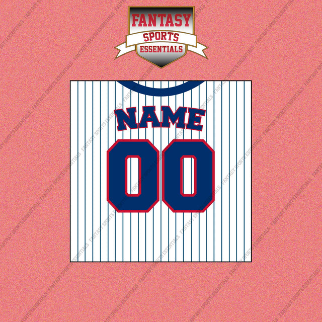 Chicago Cubs Personalized Current Home Jersey Wall Art Prints