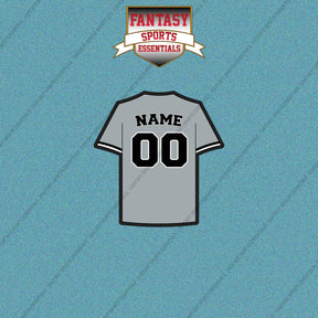 Chicago White Sox Personalized Current Away Jersey Car Decals