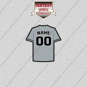 Chicago White Sox Personalized Current Away Jersey Glossy Stickers