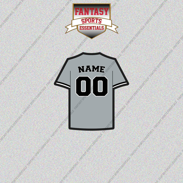 Chicago White Sox Personalized Current Away Jersey Glossy Stickers
