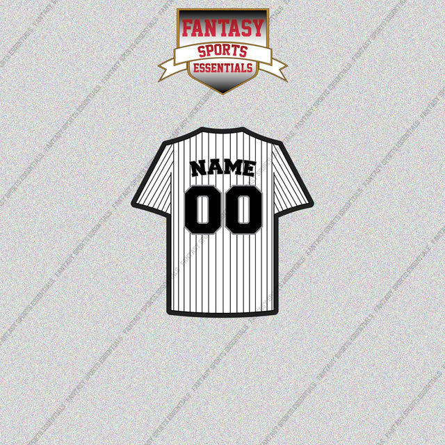 Chicago White Sox Personalized Current Home Jersey Glossy Stickers