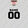 Chicago White Sox Personalized Current Name and Number Glossy Stickers
