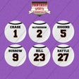 Cincinnati Bengals 2025 Away Jersey Button Pins (Choose Your Player) Page 1