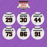 Cincinnati Bengals 2025 Away Jersey Button Pins (Choose Your Player) Page 2