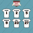 Cincinnati Bengals 2025 Away Jersey Car Decals (Choose Your Player) Page 1