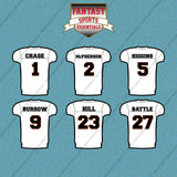 Cincinnati Bengals 2025 Away Jersey Car Decals (Choose Your Player) Page 1