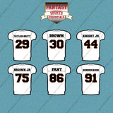 Cincinnati Bengals 2025 Away Jersey Car Decals (Choose Your Player) Page 2