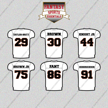 Cincinnati Bengals 2025 Away Jersey Glossy Stickers (Choose Your Player) Page 2