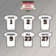 Cincinnati Bengals 2025 Away Jersey Magnets (Choose Your Player) Page 1