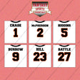 Cincinnati Bengals 2025 Away Jersey Wall Art Prints (Choose Your Player) Page 1
