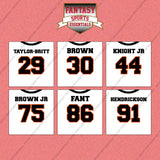 Cincinnati Bengals 2025 Away Jersey Wall Art Prints (Choose Your Player) Page 2