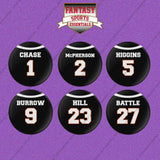 Cincinnati Bengals 2025 Home Jersey Button Pins (Choose Your Player) Page 1
