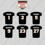 Cincinnati Bengals 2025 Home Jersey Glossy Stickers (Choose Your Player) Page 1