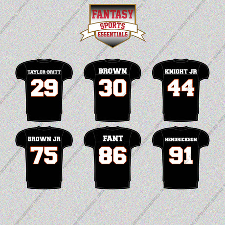 Cincinnati Bengals 2025 Home Jersey Glossy Stickers (Choose Your Player) Page 2