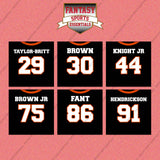 Cincinnati Bengals 2025 Home Jersey Wall Art Prints (Choose Your Player) Page 2