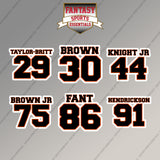 Cincinnati Bengals 2025 Name and Number Magnets (Choose Your Player) Page 2