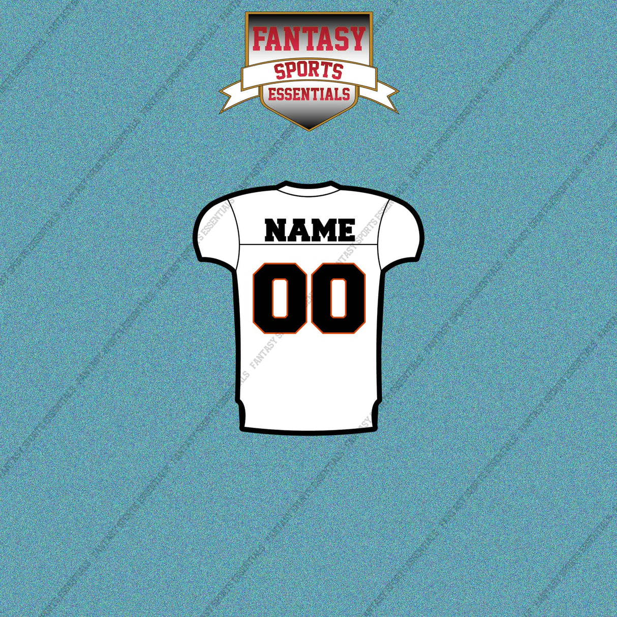 Cincinnati Bengals Personalized Current Away Jersey Car Decals