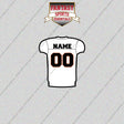 Cincinnati Bengals Personalized Current Away Jersey Glossy Stickers