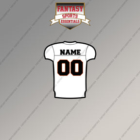 Cincinnati Bengals Personalized Current Away Jersey Magnets