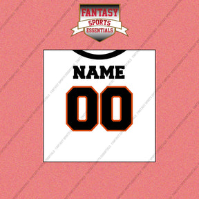Cincinnati Bengals Personalized Current Away Jersey Wall Art Prints