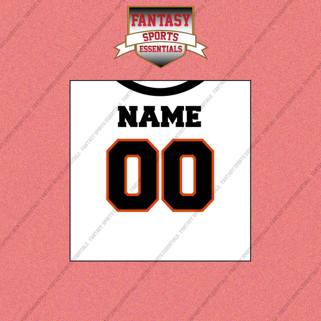Cincinnati Bengals Personalized Current Away Jersey Wall Art Prints