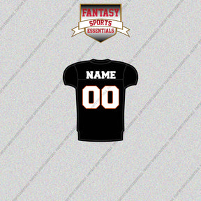 Cincinnati Bengals Personalized Current Home Jersey Glossy Stickers