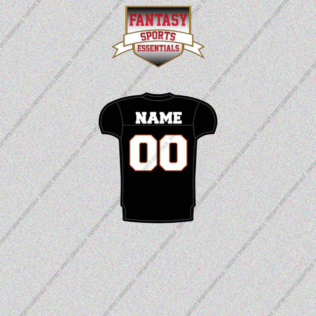 Cincinnati Bengals Personalized Current Home Jersey Glossy Stickers
