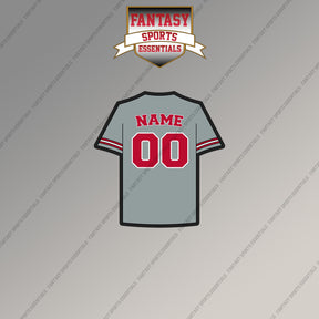 Cincinnati Reds Personalized Current Away Jersey Magnets