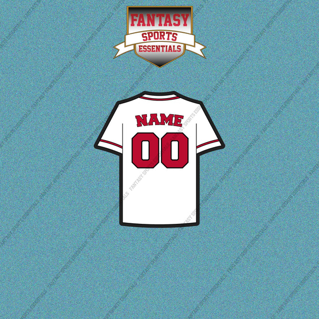 Cincinnati Reds Personalized Current Home Jersey Car Decals