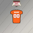 Clemson Tigers Football Personalized Current Home Jersey Magnets