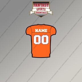 Clemson Tigers Football Personalized Current Home Jersey Magnets