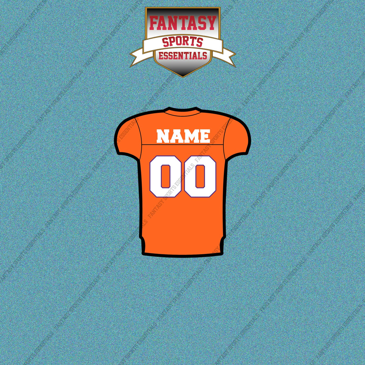Clemson Tigers Football Personalized Home Jersey Car Decals