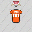 Clemson Tigers Football Personalized Home Jersey Glossy Stickers