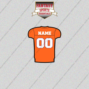 Clemson Tigers Football Personalized Home Jersey Glossy Stickers