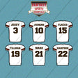Cleveland Browns 2025 Away Jersey Car Decals (Choose Your Player) Page 1
